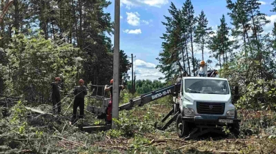 Больш за 50 зваротаў па ліквідацыі наступстваў урагану ў Гомельскай вобласці паступіла ў КДК