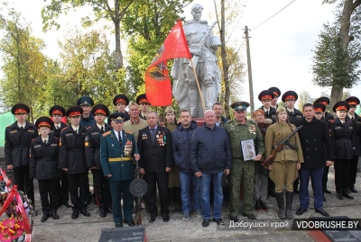 В деревне Марьино перезахоронили останки воинов, оборонявших деревню в 1941 году