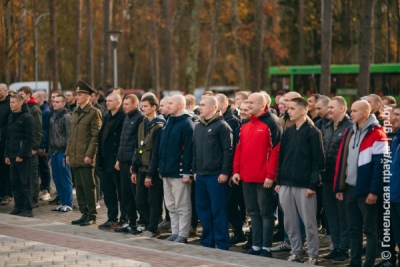 На военную службу отправились около 200 призывников Гомельщины