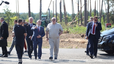 Аляксандр Лукашэнка зрабіў рабочую паездку ў Мазырскі раён