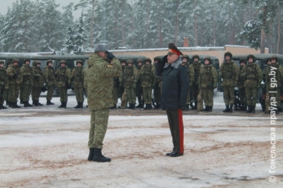 Завершено формирование маневренной группы Мозырского пограничного отряда